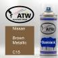 Preview: Nissan, Brown Metallic, C15: 400ml Sprühdose, von ATW Autoteile West.